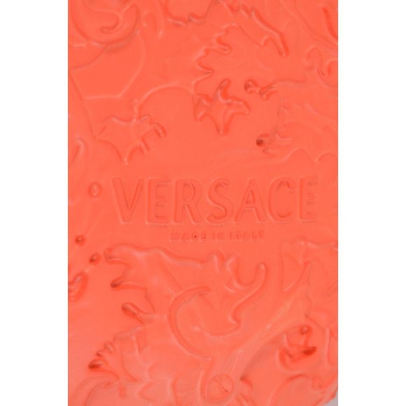 NEW Versace Men\'s BAROQUE MEDUSA Orange Rubber Pool Slides Sandals Size 43 10 main image 6